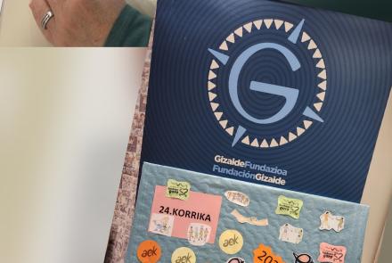 Gizaide ere korrikaren alde.