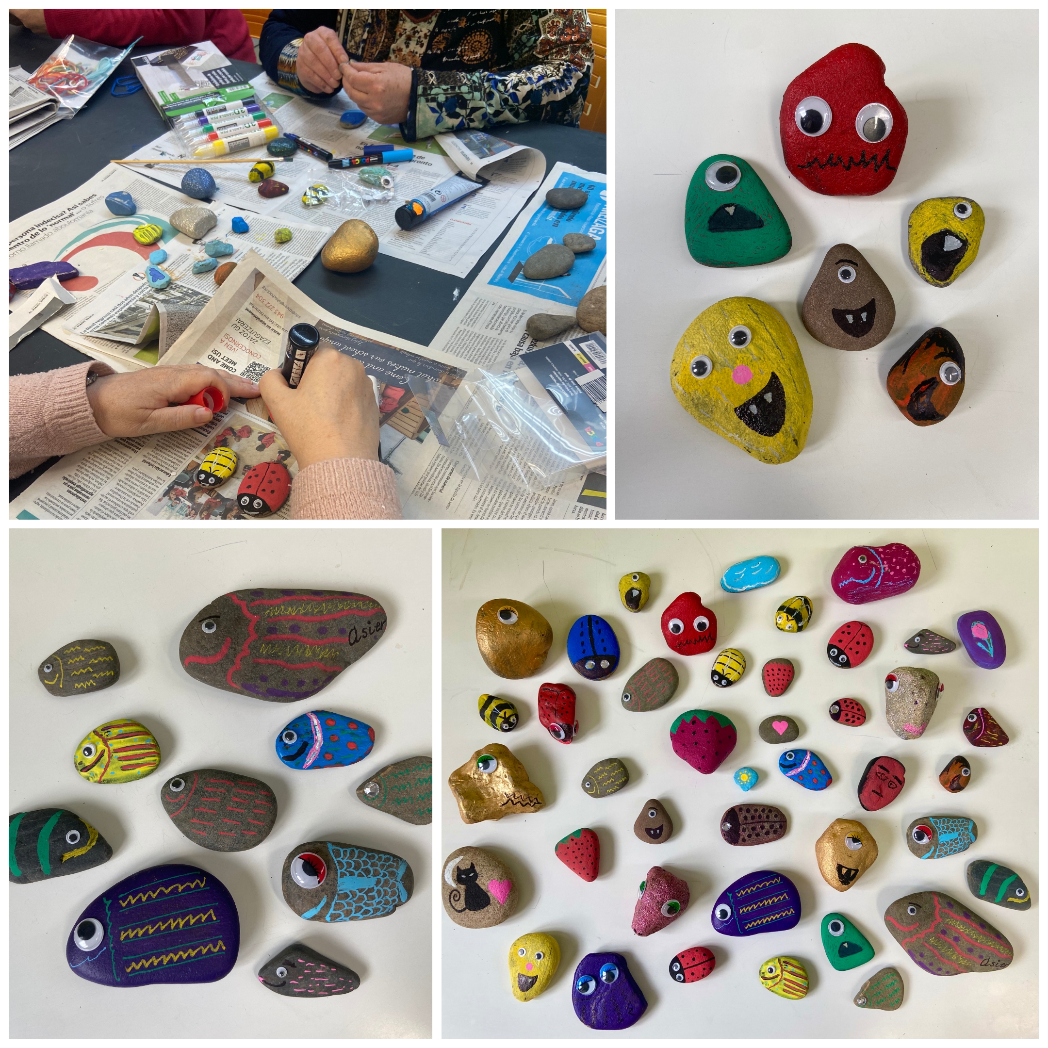 PINTANDO PIEDRAS.